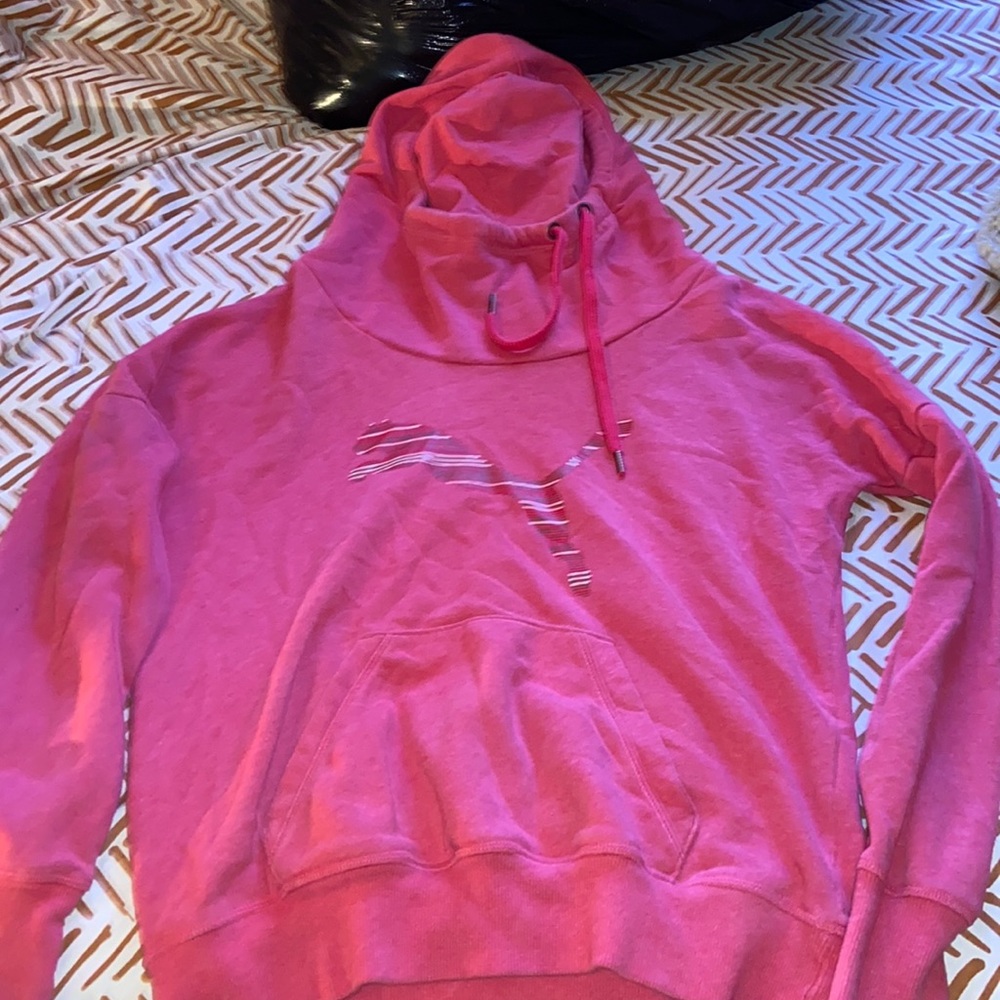 pink puma pullover hoodie